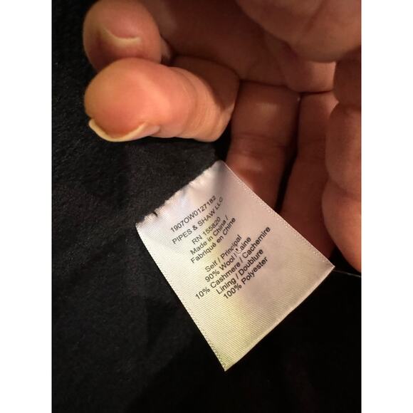 Veronica Senna Red Houndstooth Wool Double Breasted Long Coat Jacket size 4 - Picture 11 of 13